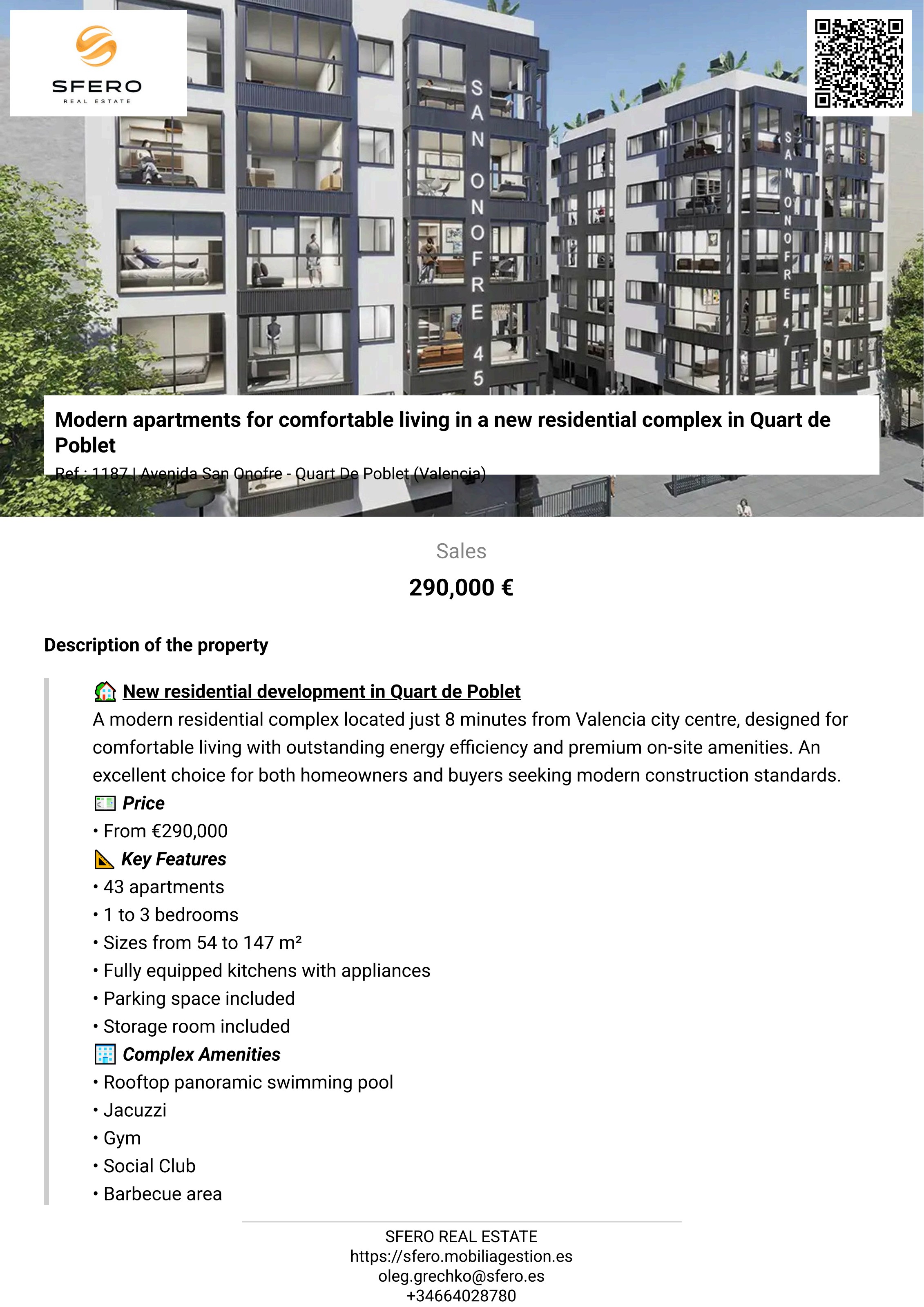 Modern Apartments in a New Residential Complex — Avenida San Onofre, Quart de Poblet — photo 22