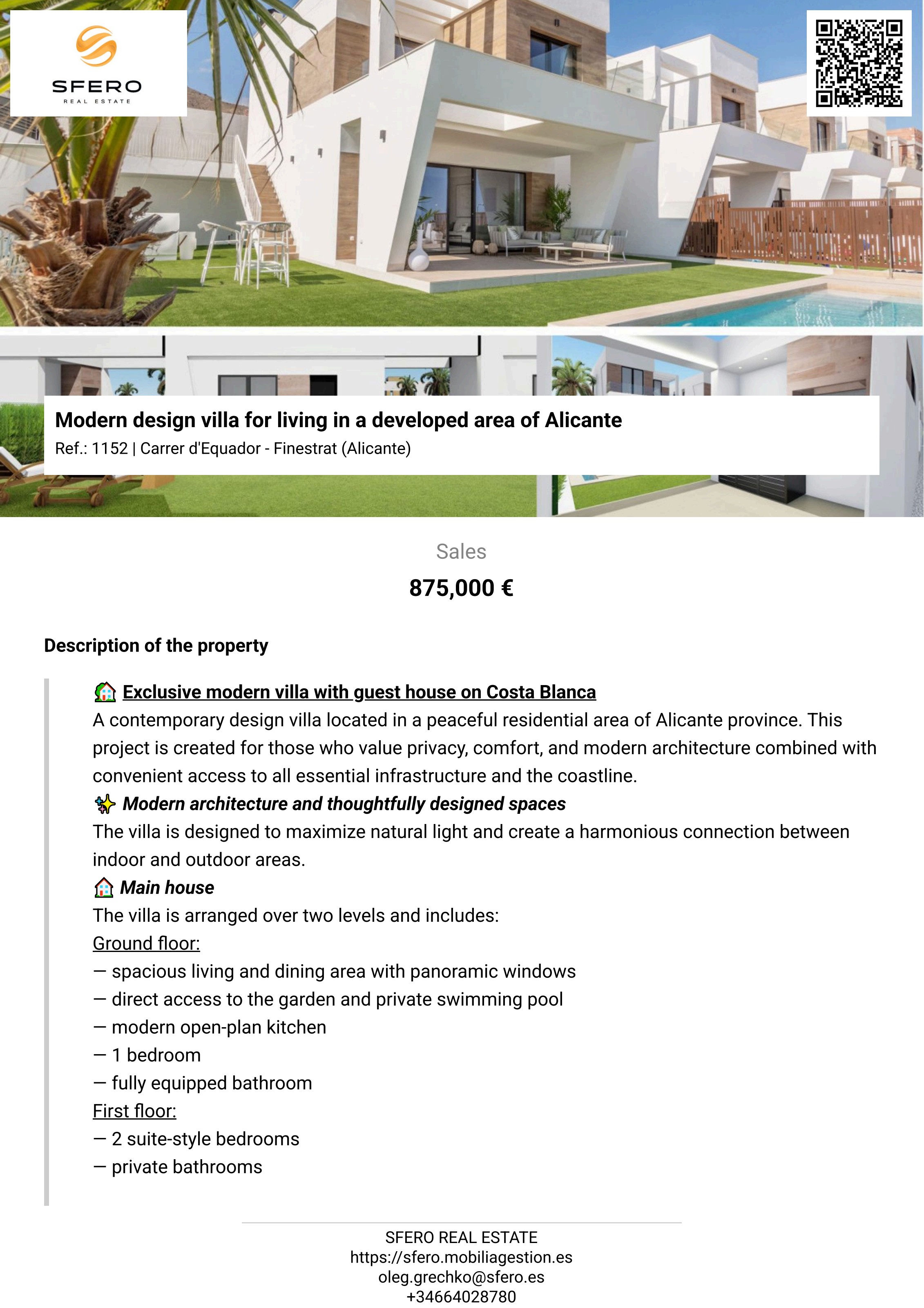 Modern Design Villa with Guest House — Carrer d'Equador, Finestrat — photo 17