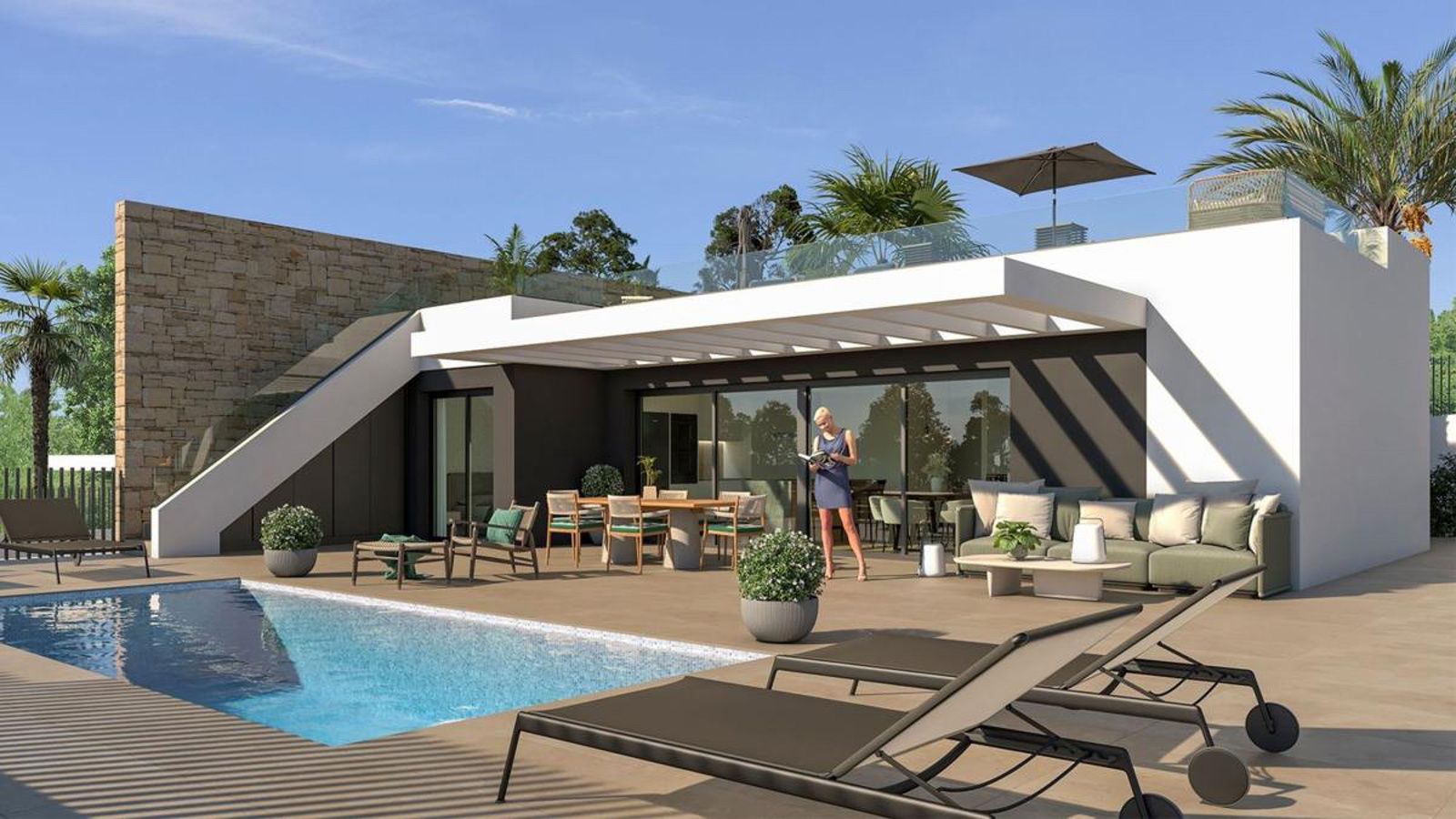 New Bright Villas with Panoramic Sea Views — Bonalba-Cotoveta, Mutxamel — photo 30