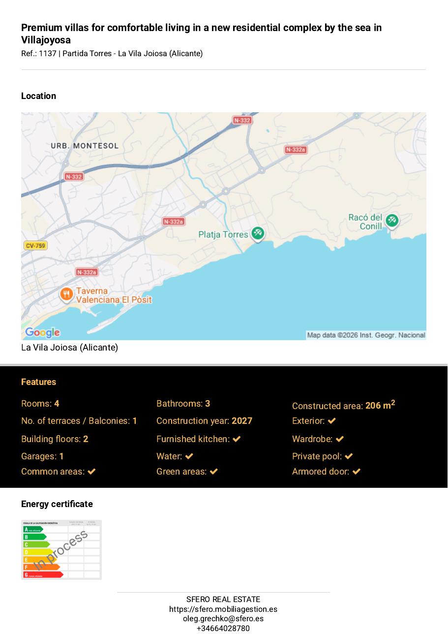 Premium Sea-Side Villas — Partida Torres, Villajoyosa — photo 8