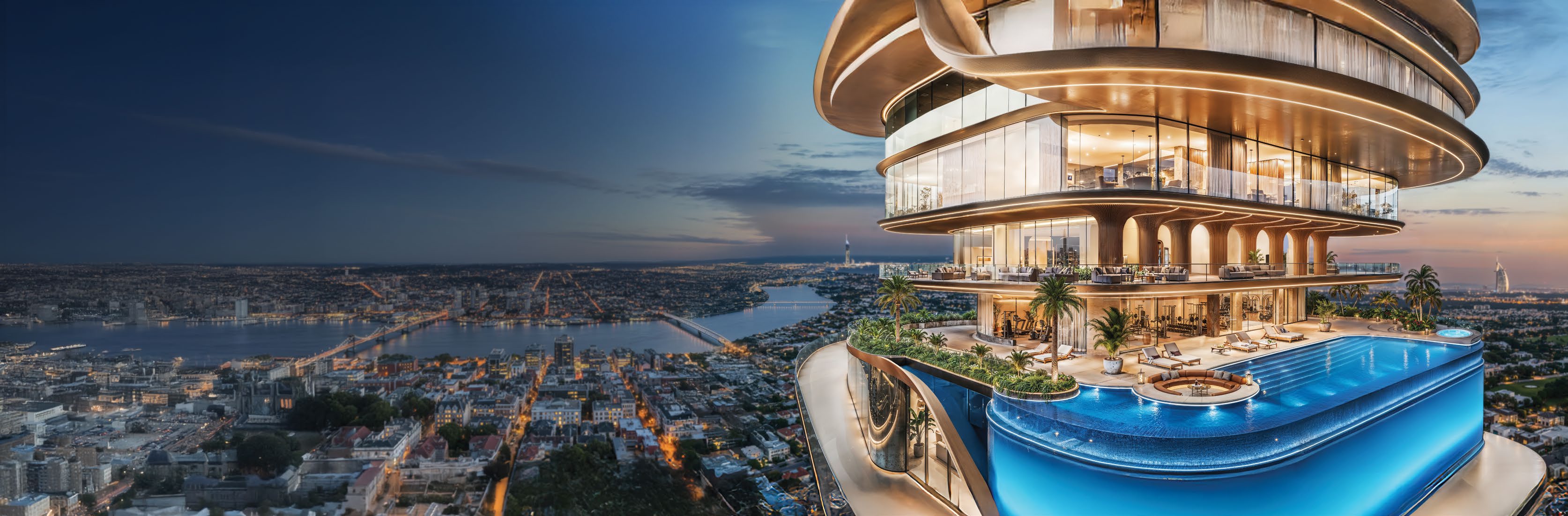 Sky Pool with panoramic skyline views