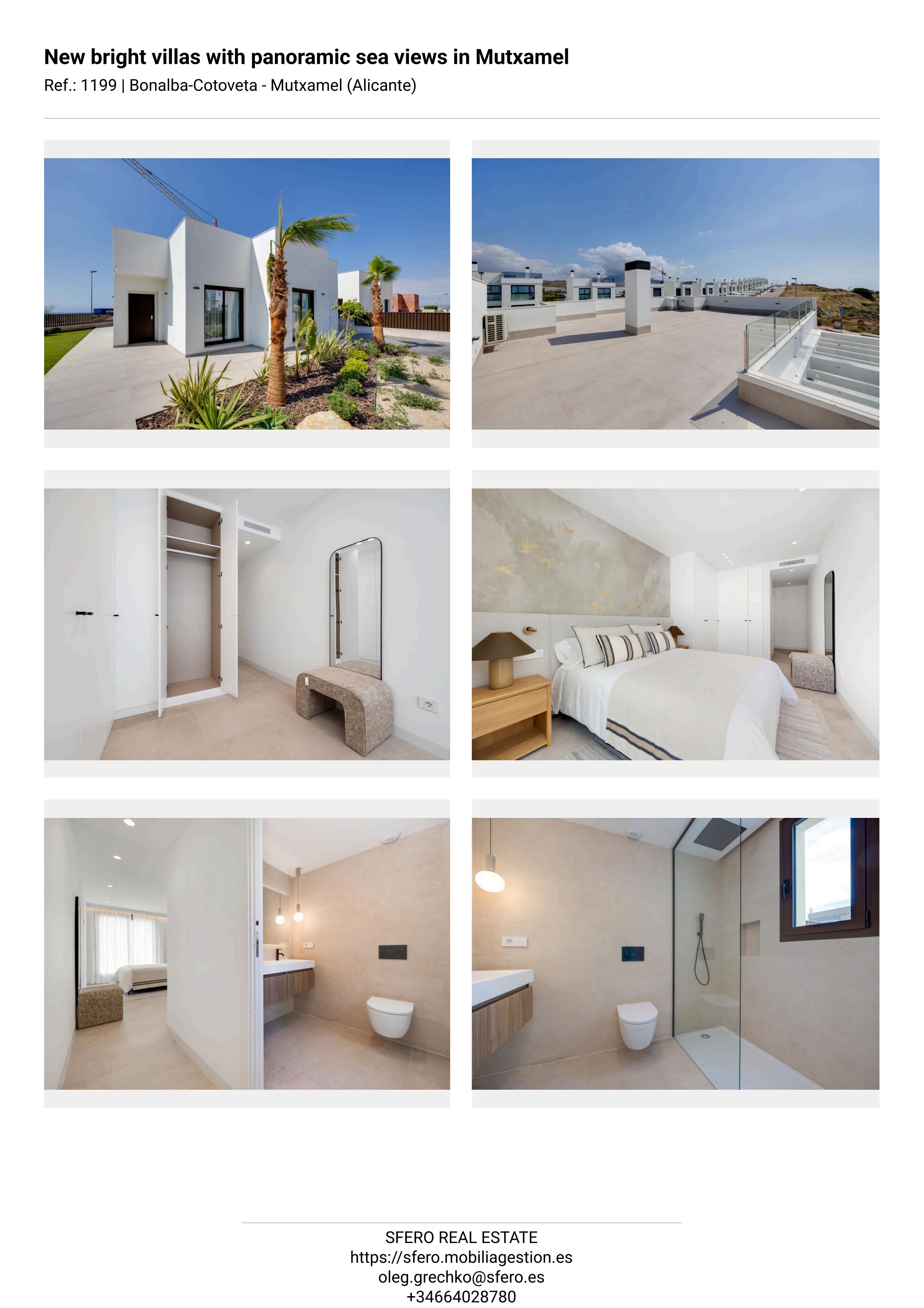 New Bright Villas with Panoramic Sea Views — Bonalba-Cotoveta, Mutxamel — photo 48