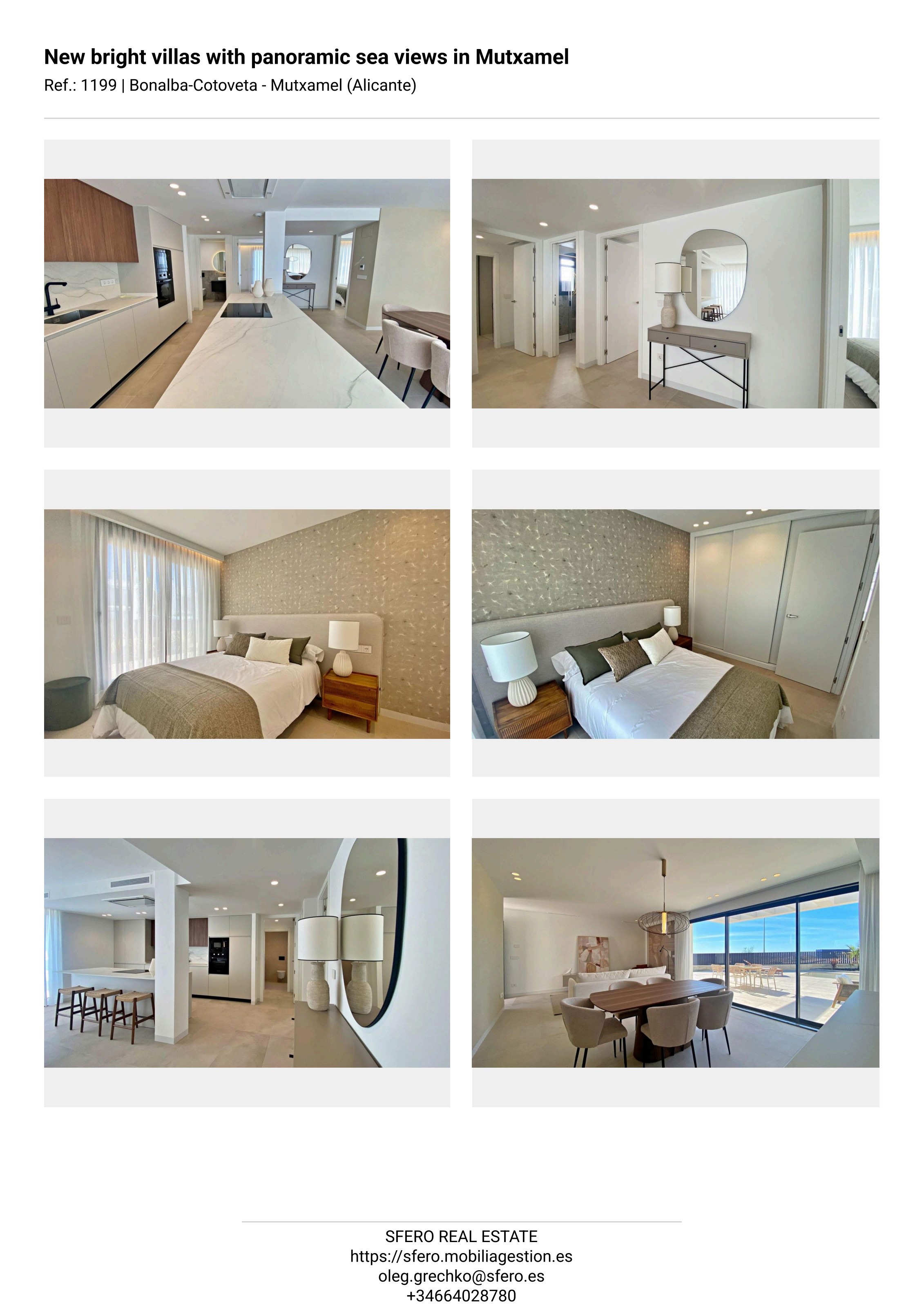 New Bright Villas with Panoramic Sea Views — Bonalba-Cotoveta, Mutxamel — photo 53